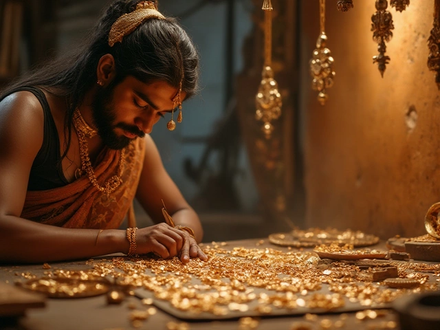 The Rich Hue of Indian Temple Jewelry: A Golden Legacy