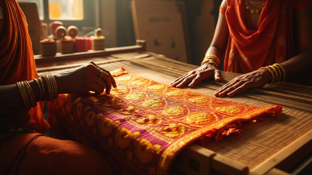 Essential Threads for Kantha Embroidery and Temple Jewelry Fusion